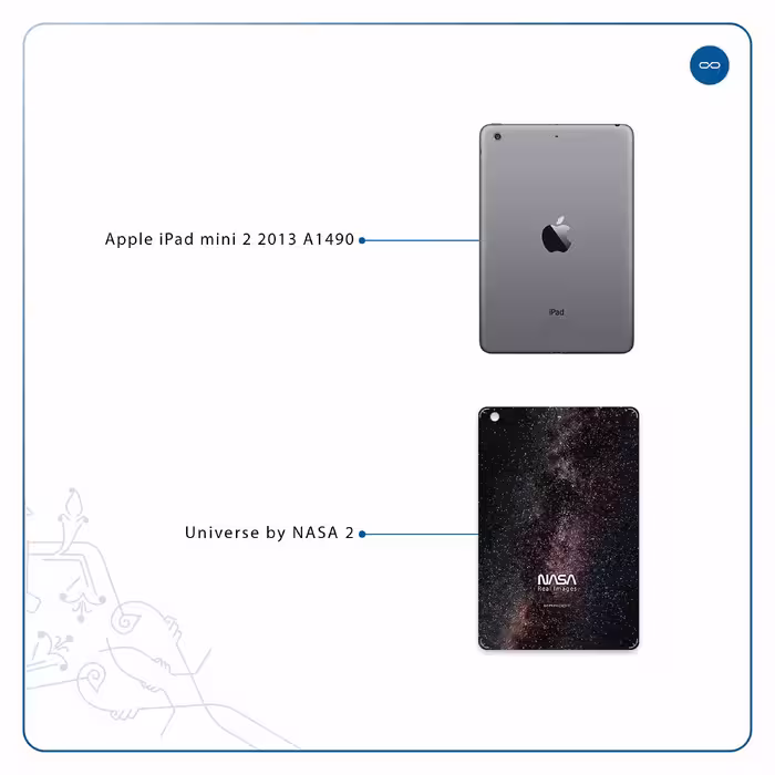 برچسب پوششی ماهوت مدل Universe-by-NASA-2 مناسب برای تبلت اپل iPad mini 2 2013 A1490