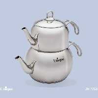 کتری و قوری استیل 2.5 لیتر یونیک کد 7268