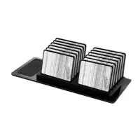 زیر لیوانی ماهوت مدل White-Wood بسته 12 عددی
