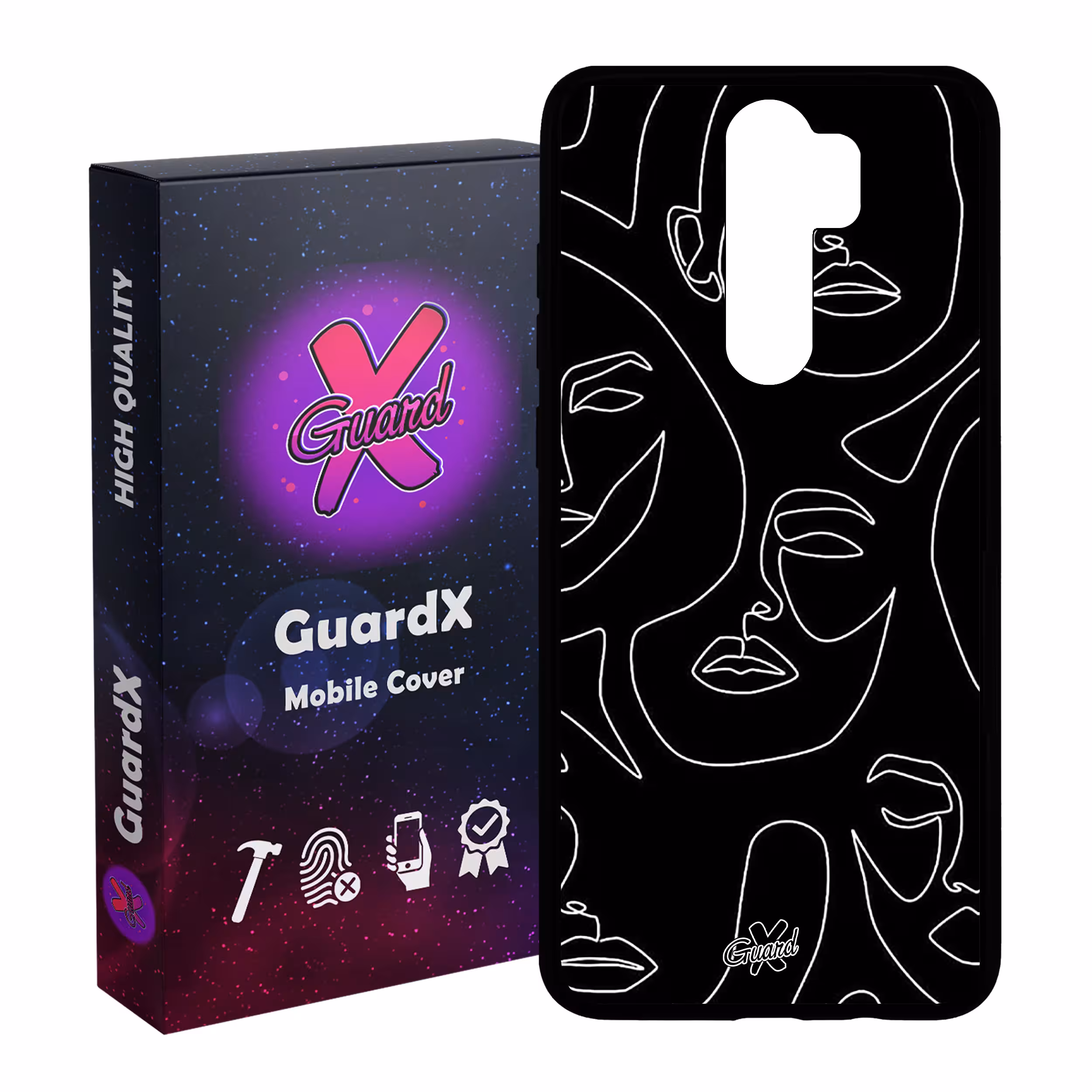 کاور گارد ایکس طرح Girl مدل Glass10392 مناسب برای گوشی موبایل شیائومی Redmi Note 8 Pro