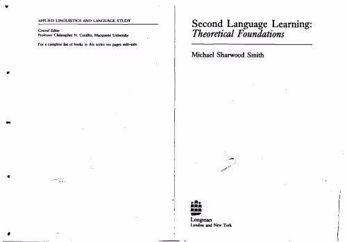 خرید و دانلود نسخه کامل کتاب Second Language Learning: Theoretical Foundations (Applied Linguistics and Language Study)