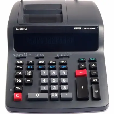 ماشین حساب کاسیو مدل DR-120 TM