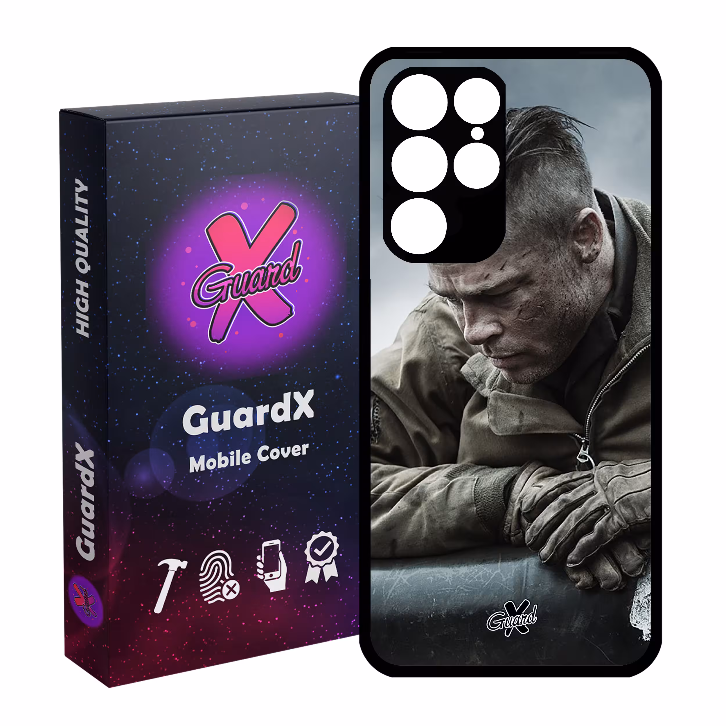 کاور گارد ایکس طرح Brad Pitt مدل Glass10134 مناسب برای گوشی موبایل سامسونگ Galaxy S22 Ultra
