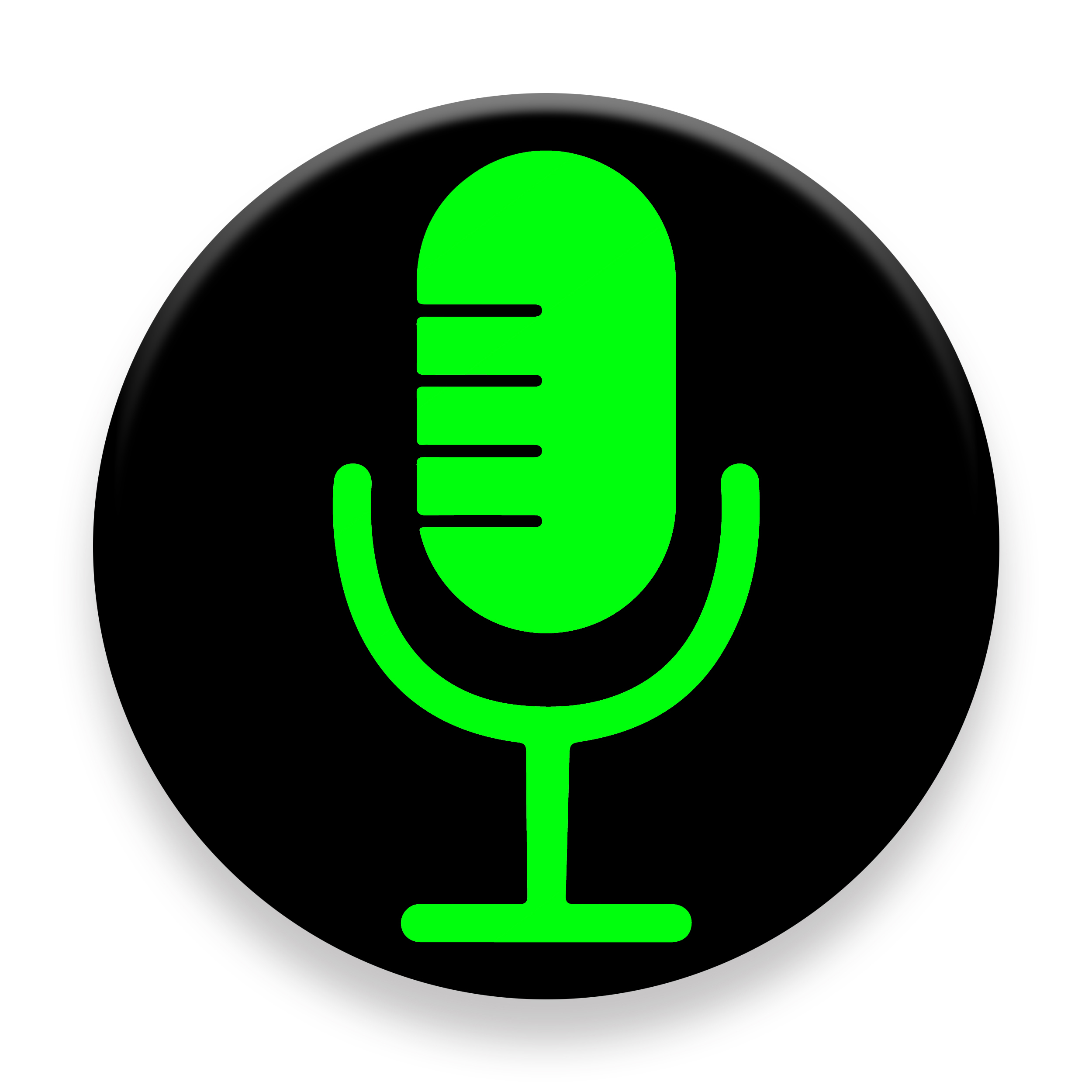 برچسب موبایل مای سیحان مدل Microphone icon مناسب برای پایه نگهدارنده مغناطیسی 