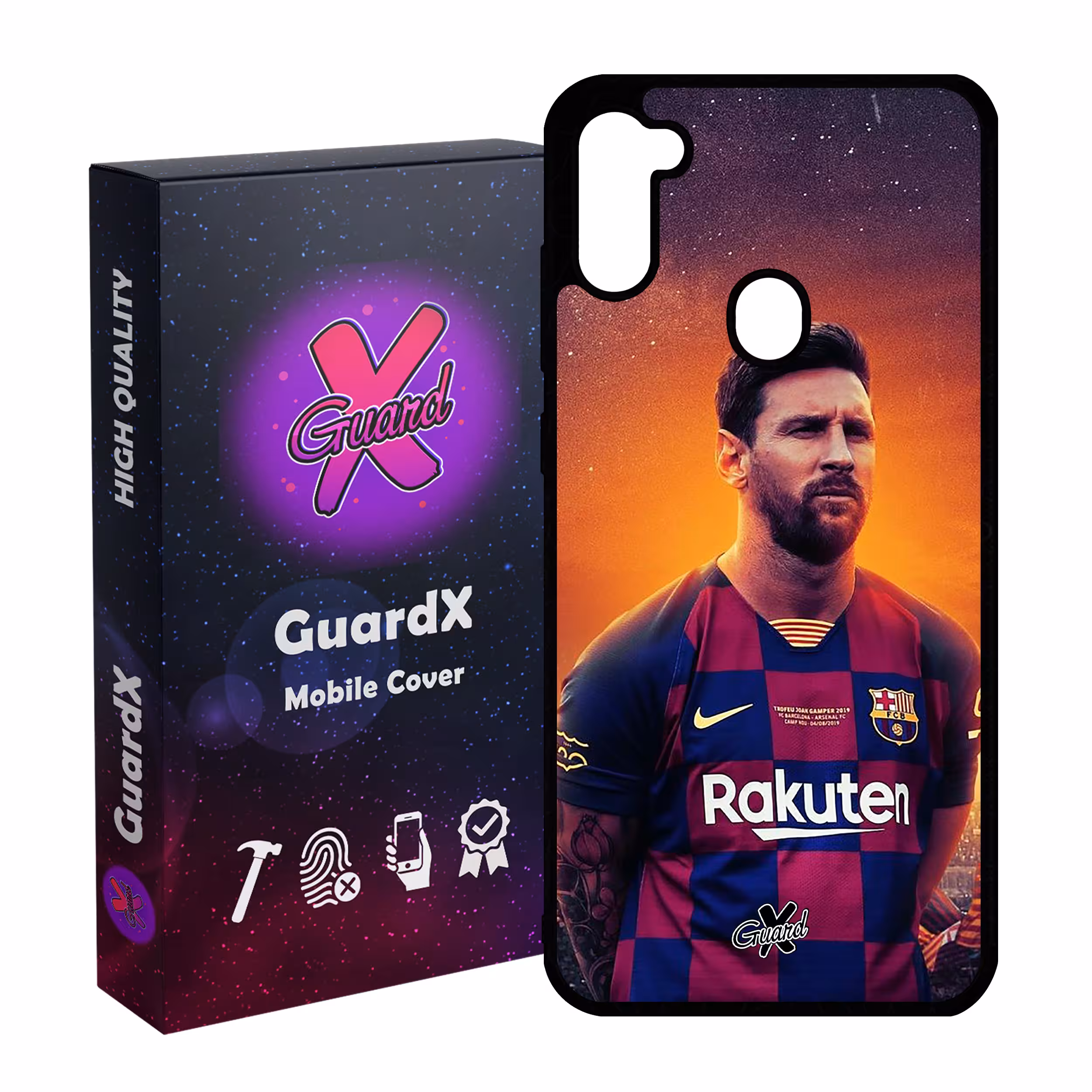 کاور گارد ایکس طرح Messi مدل Glass10123 مناسب برای گوشی موبایل سامسونگ Galaxy A11 / M11