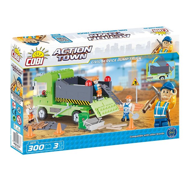 ساختنی کوبی مدل Action Town - Civil Service Dump Truck