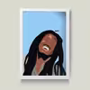 تابلو مدل باب مارلی Bob Marley کد S2511-w