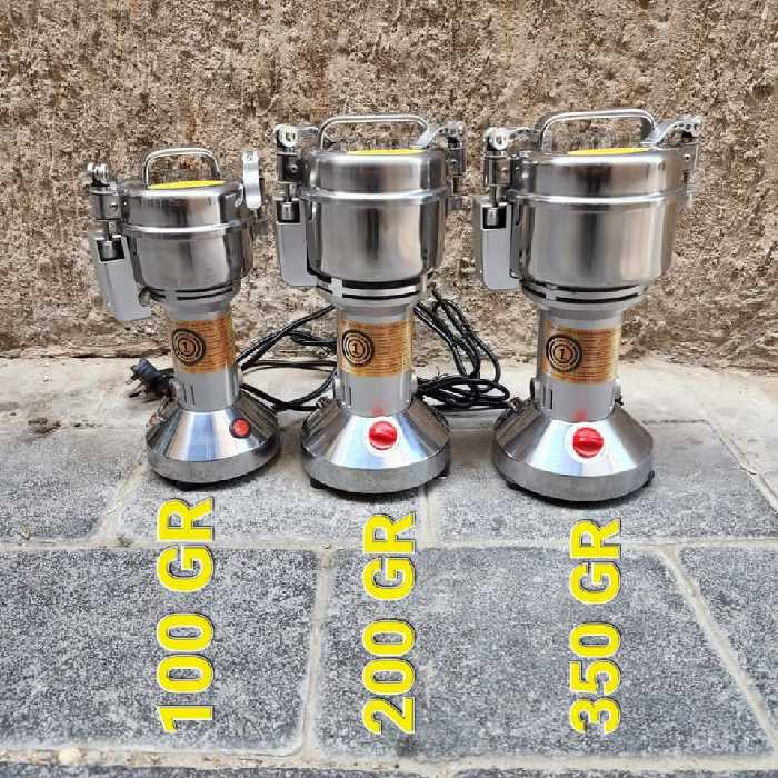 آسیاب صنعتی امگا کره ای اصل درب کلپسی ظرفیت 100 گرمی