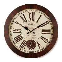 ساعت ديواری چوبی با موتور ثانيه شمار با فريم برجسته لوتوس کد محصول: W-10012 BRADBURY