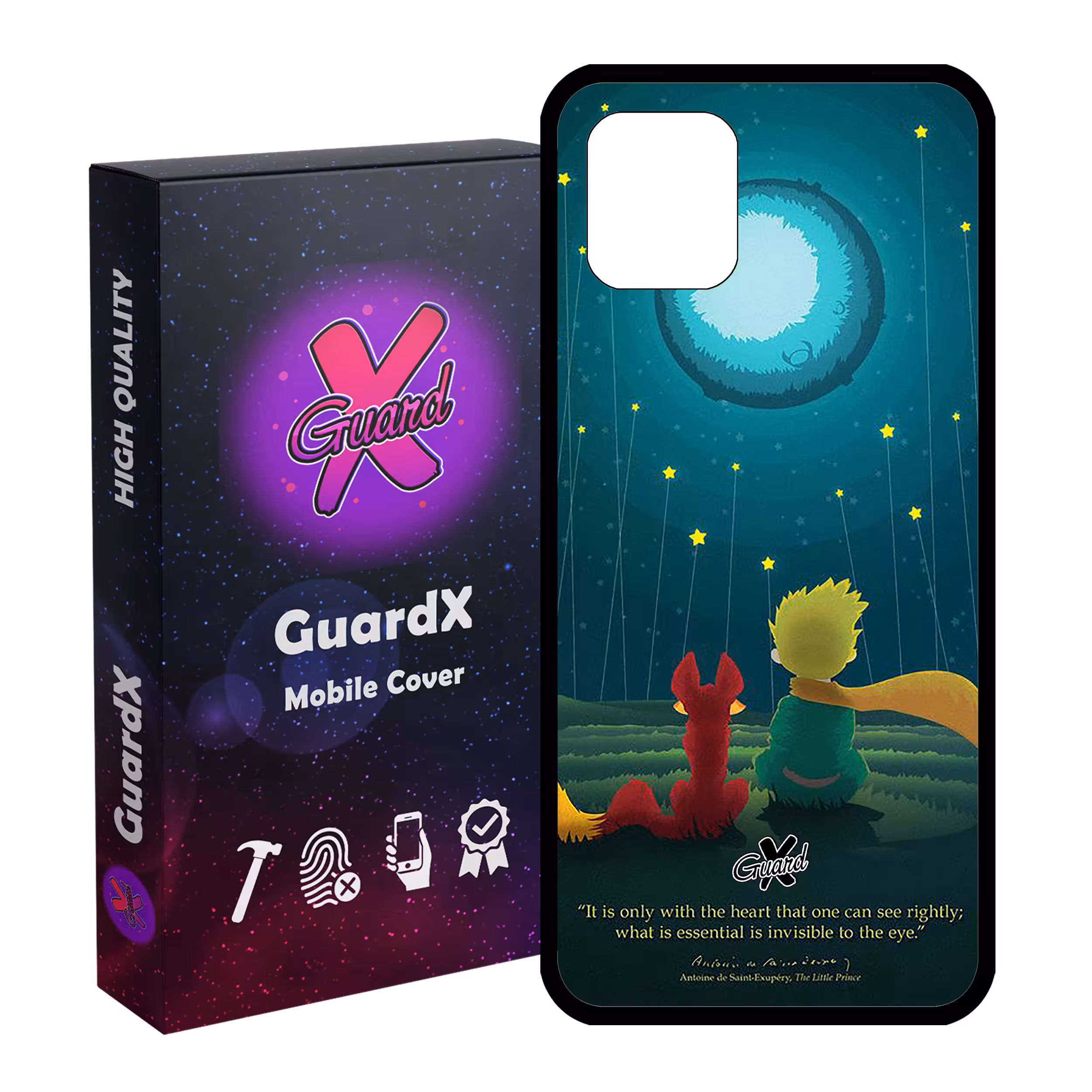 کاور گارد ایکس طرح Little Prince مدل Glass1000153 مناسب برای گوشی موبایل سامسونگ Galaxy Note 10 Lite