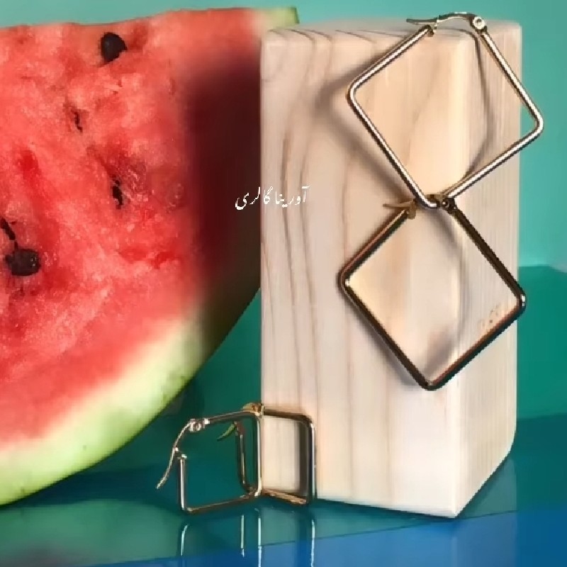 گوشواره استیل در دو سایز