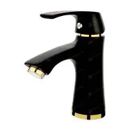 شیر روشویی راسان  مدل لوتوس  مشکی