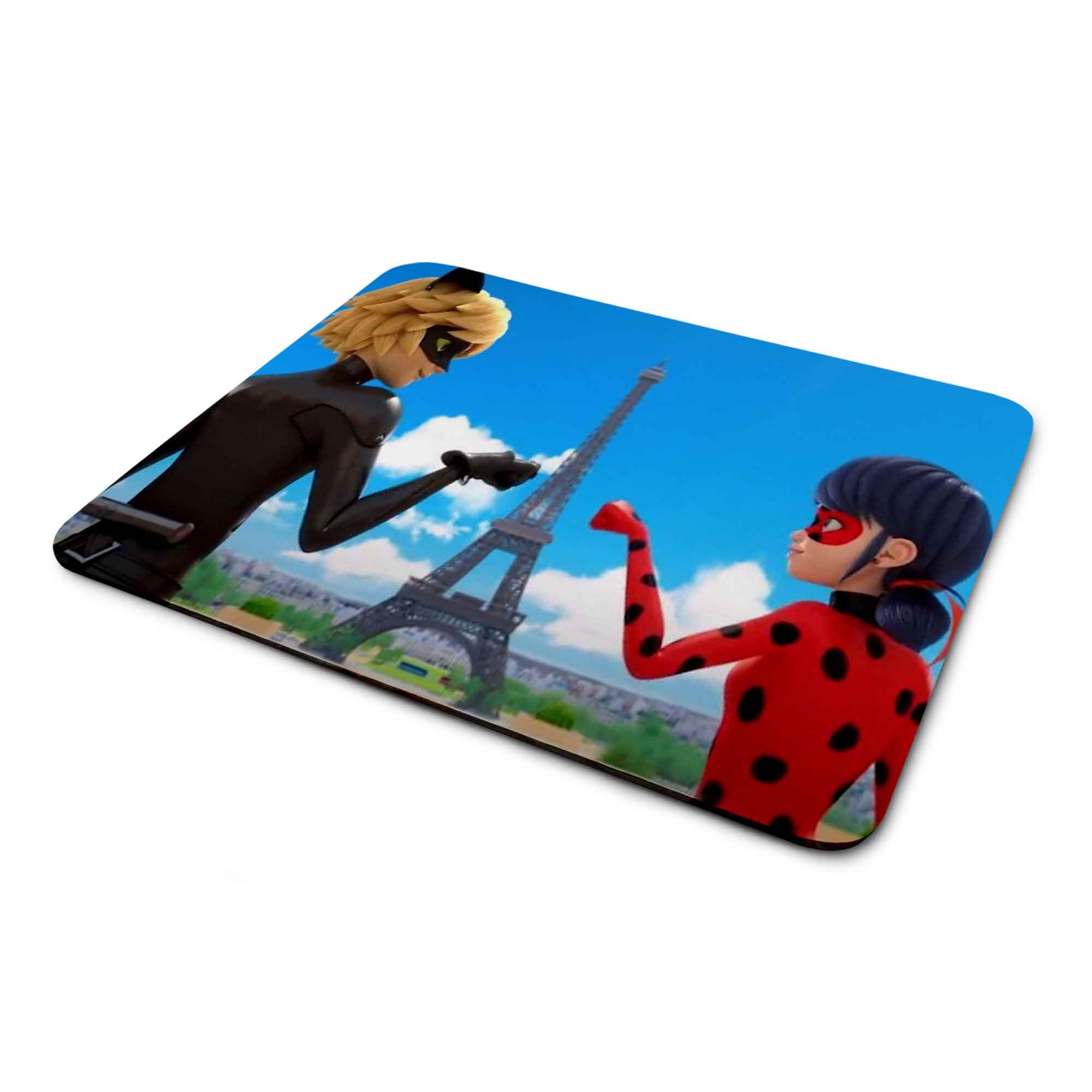 ماوس پد مدل دختر کفشدوزکی و پسر گربه ای کد M-004