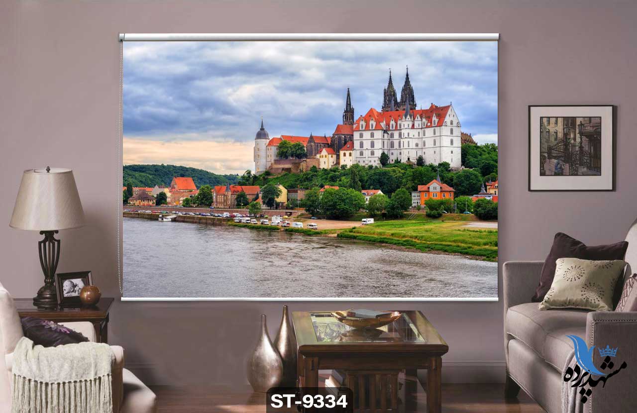 پرده شیدرول تصویری طرح شهر ساحلی کد ST9334