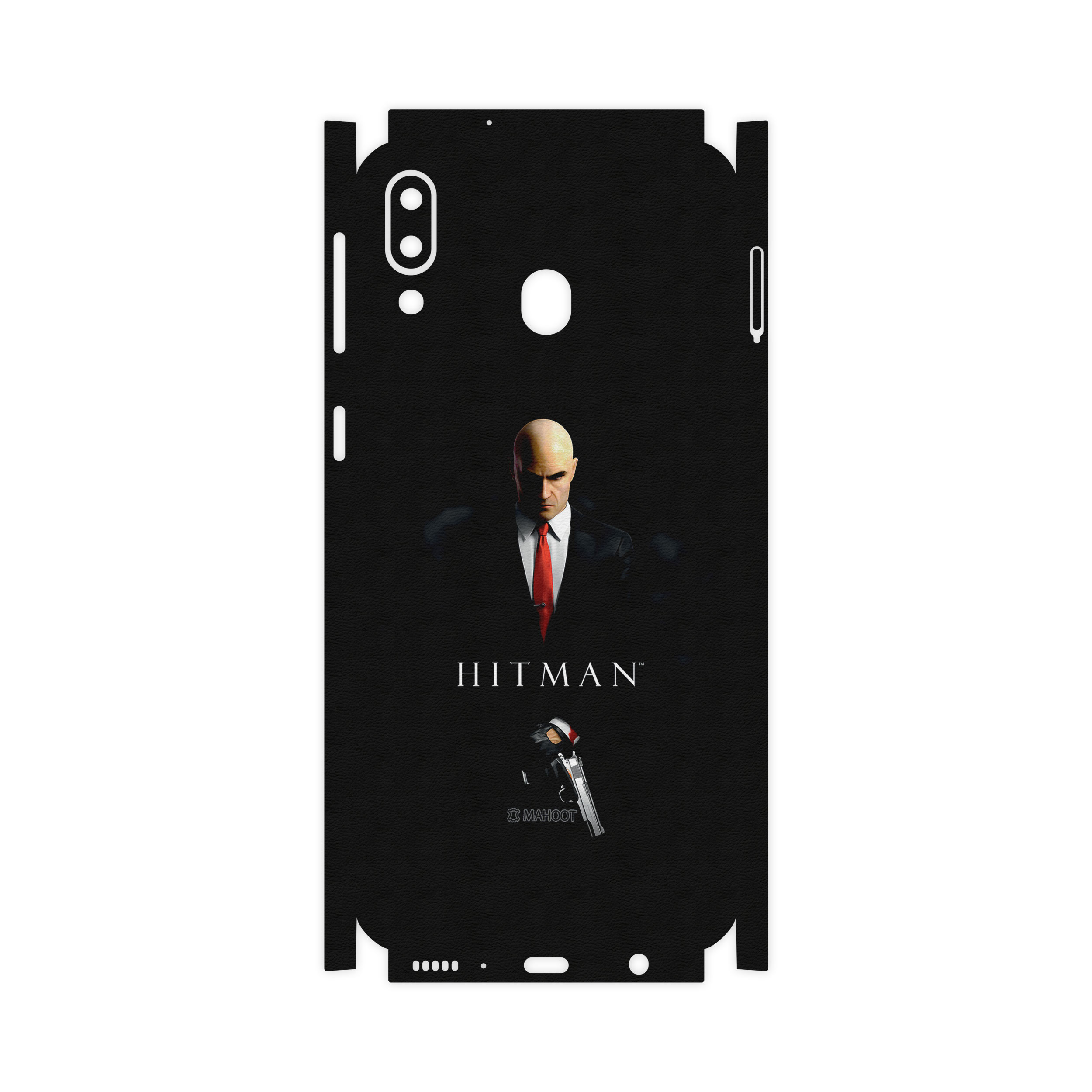 برچسب پوششی ماهوت مدل Full skin-HITMAN-Game مناسب برای گوشی موبایل سامسونگ Galaxy M20