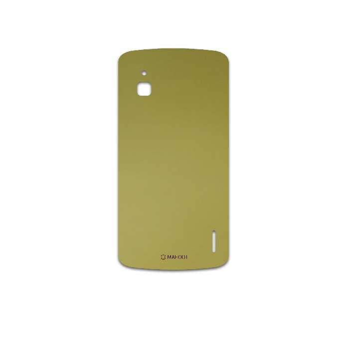 برچسب پوششی ماهوت مدل  Matte-Gold  مناسب برای گوشی موبایل گوگل Nexus 4 E