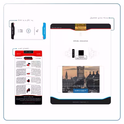 برچسب پوششی ماهوت مدل London City مناسب برای تبلت سامسونگ Galaxy Tab A 8.0 2019 T290