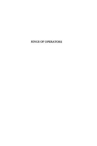 خرید و دانلود نسخه کامل کتاب Rings of operators (Mathematics lecture note series)