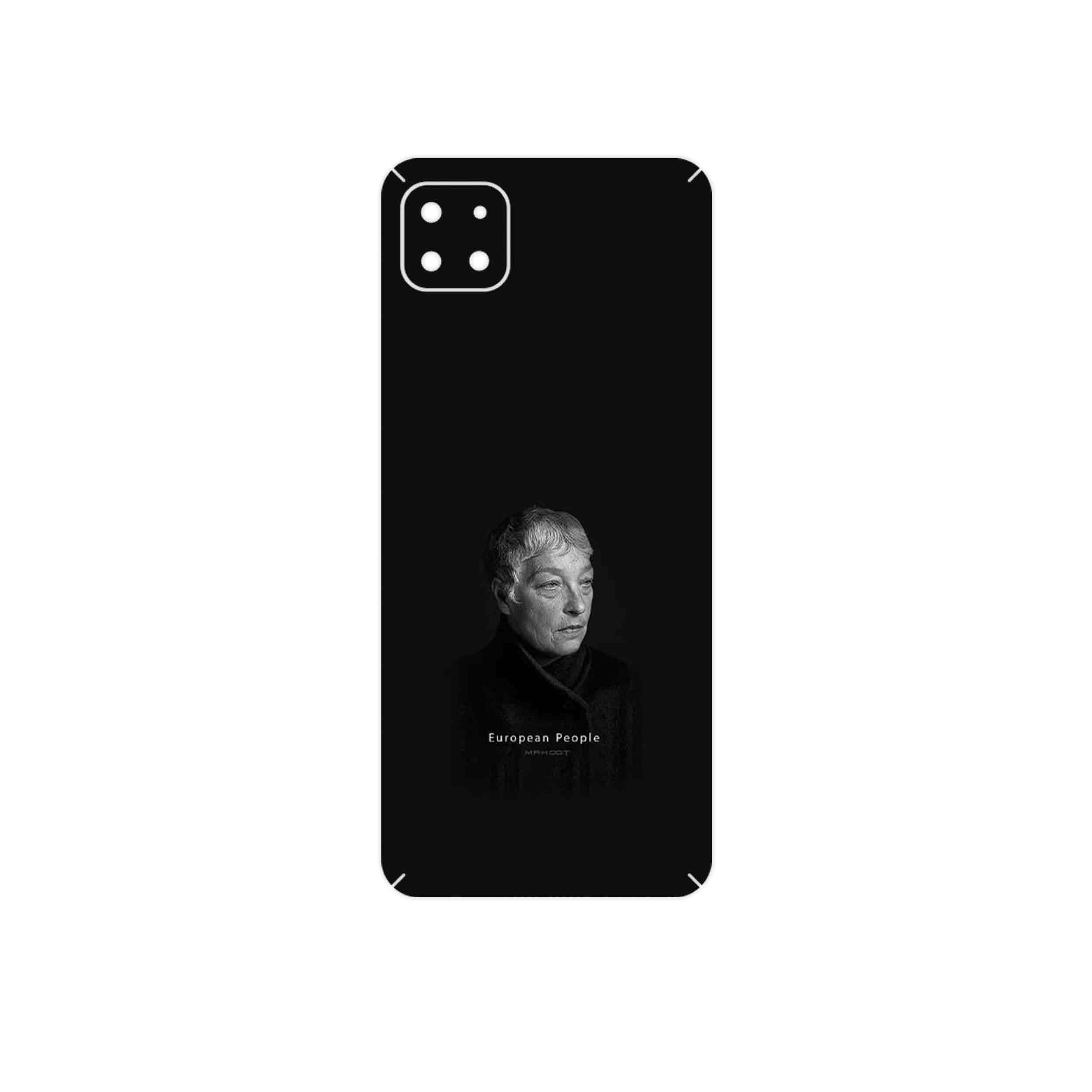 برچسب پوششی ماهوت مدل Portrait of a European Woman مناسب برای گوشی موبایل سامسونگ Galaxy A22 5G