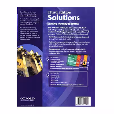 کتاب Solutions Advanced Third Edition اثر Tim Falla And Paul A Davies انتشارات الوندپویان 