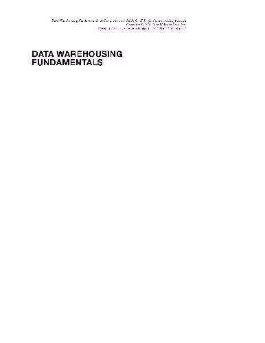 خرید و دانلود نسخه کامل کتاب Data Warehousing Fundamentals