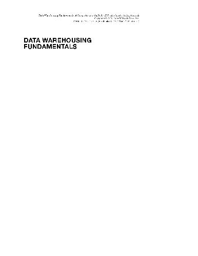 خرید و دانلود نسخه کامل کتاب Data Warehousing Fundamentals