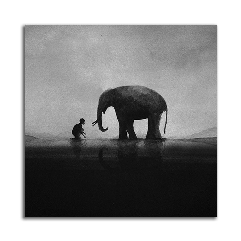 تابلو شاسی مدل نقاشی تلفیقی فیل کد 0332