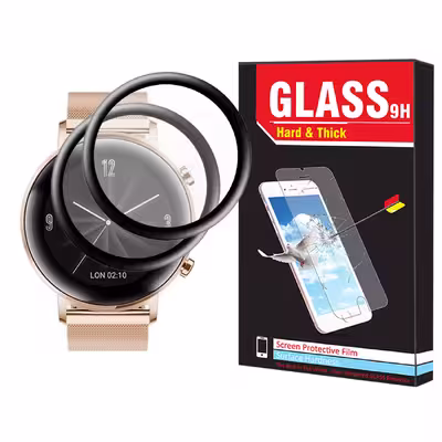 محافظ صفحه نمایش نانو هارد اند تیک مدل NHT مناسب برای ساعت هوشمند هواوی Watch GT 2 42mm بسته دو عددی