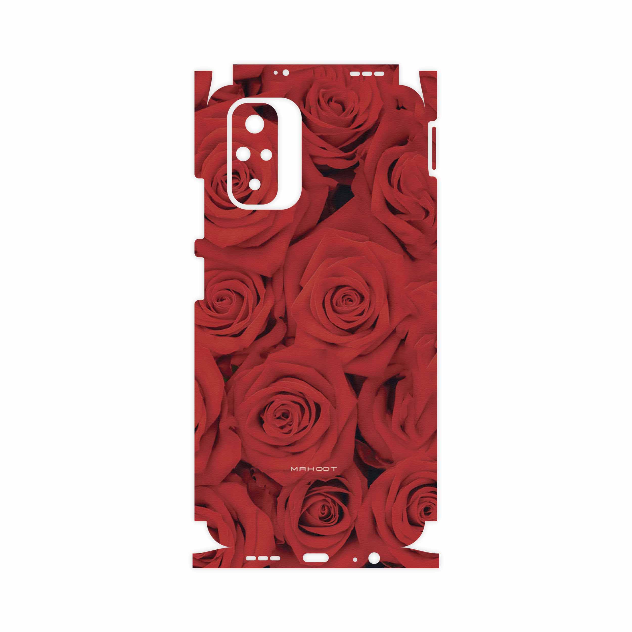 برچسب پوششی ماهوت مدل Red-Flower-FullSkin مناسب برای گوشی موبایل شیائومی Redmi Note 10s