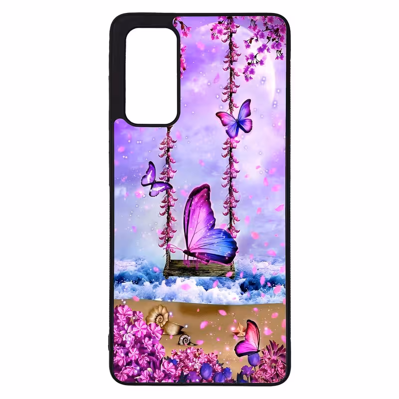 کاور طرح پروانه کد G-028 مناسب برای گوشی موبایل سامسونگ Galaxy S20 FE | دیجی قاب دونی