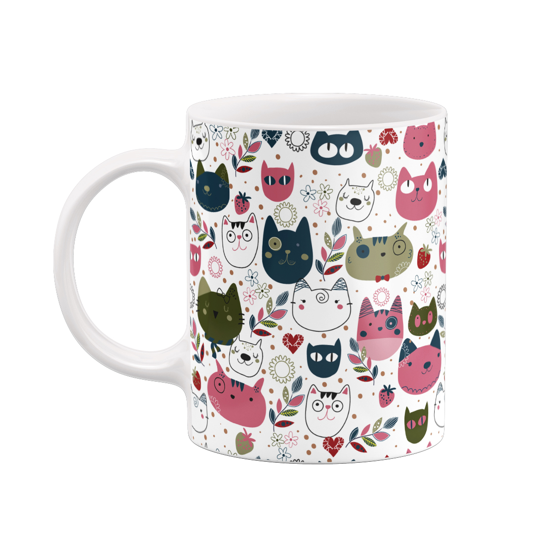 ماگ طرح گربه ها کد 44