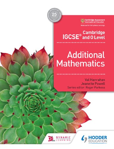 خرید و دانلود نسخه کامل کتاب Cambridge IGCSE and O Level Additional Mathematics