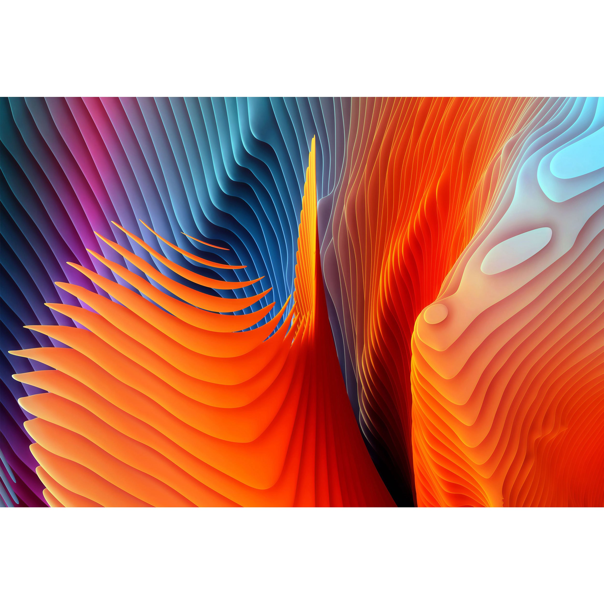 تابلو شاسی طرح رنگ های انتزاعی مدل T1202