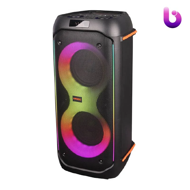 اسپیکر چمدانی بلوتوثی رم و فلش خور Kimiso QS-4222   میکروفون و ریموت کنترل