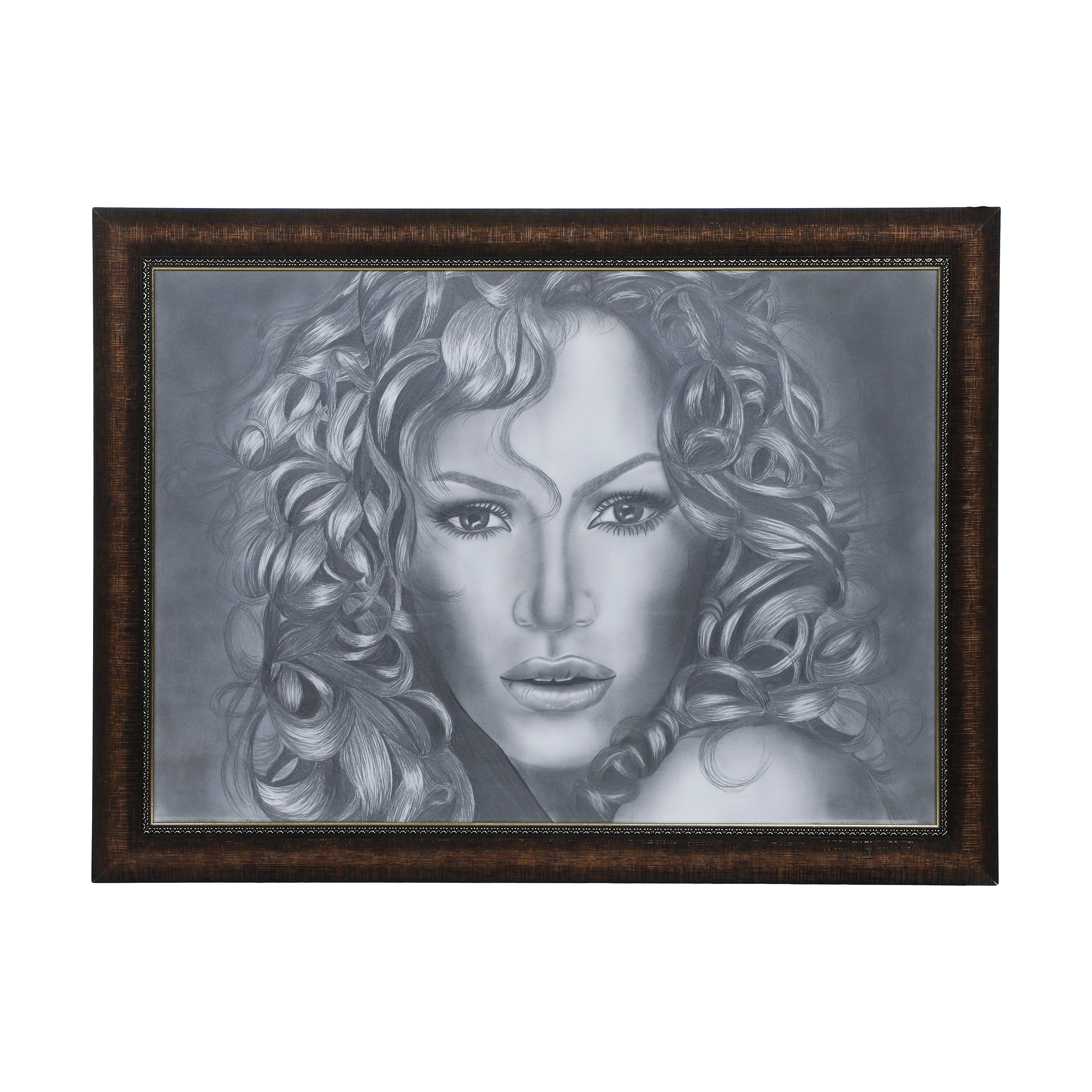 تابلو نقاشی سیاه قلم مدل هنر پیشه کد 1