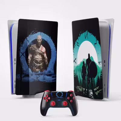 برچسب کنسول بازی پلی استیشن 5 مدل god of war -کد5