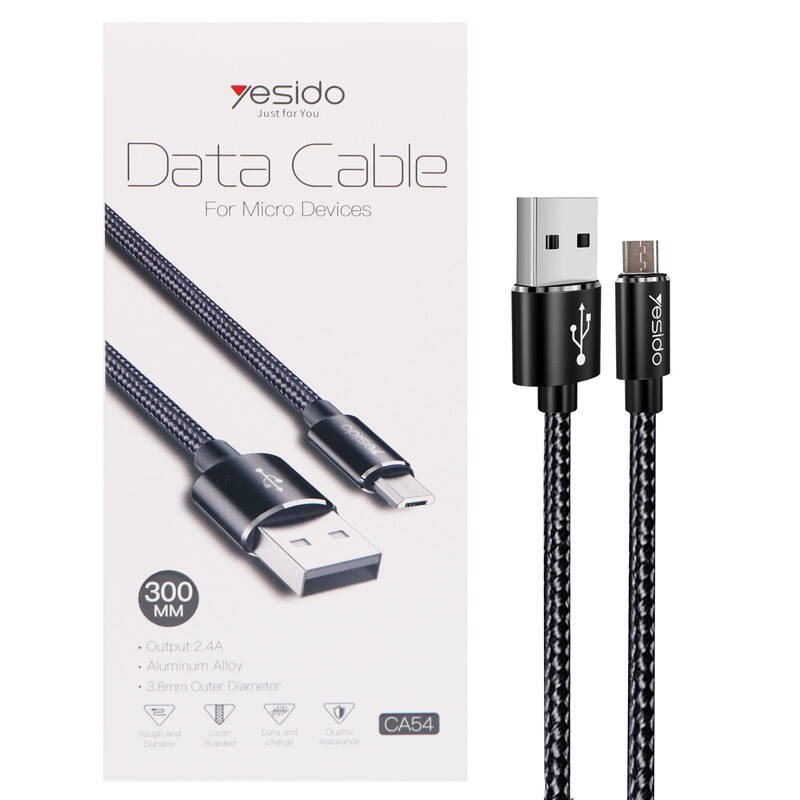 کابل میکرو یو اس بی Yesido CA54 2.4A 30cm