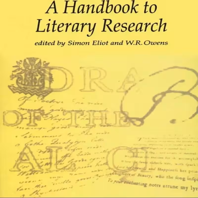 A Handbook To Literary Research کتاب