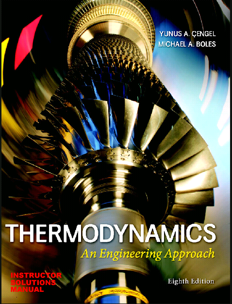 خرید و دانلود نسخه کامل کتاب Solutions Manual for Thermodynamics: An Engineering Approach (8th Edition) - Pdf