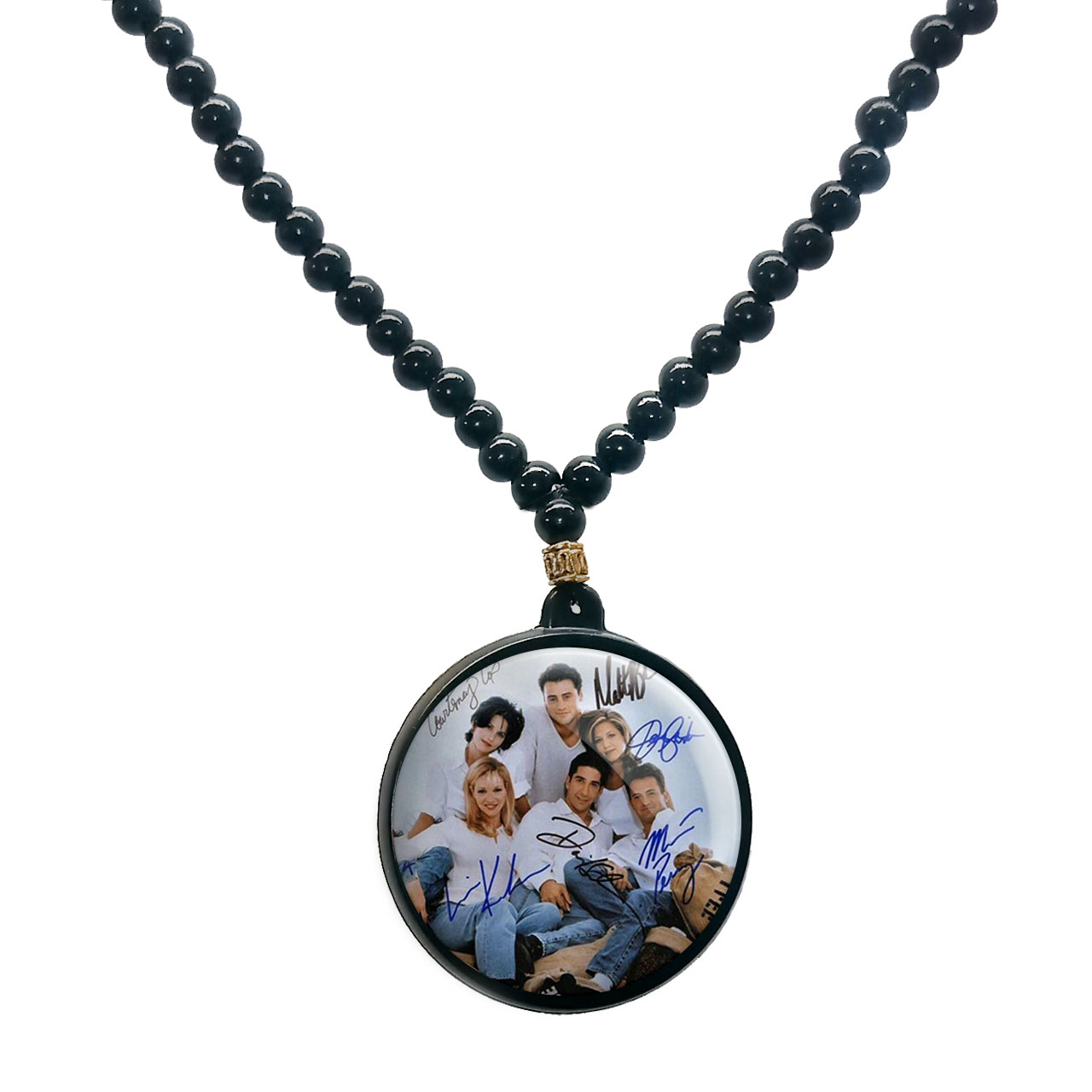 گردنبند پرمانه طرح فرندز کد pmd.8201 مدل دو طرفه