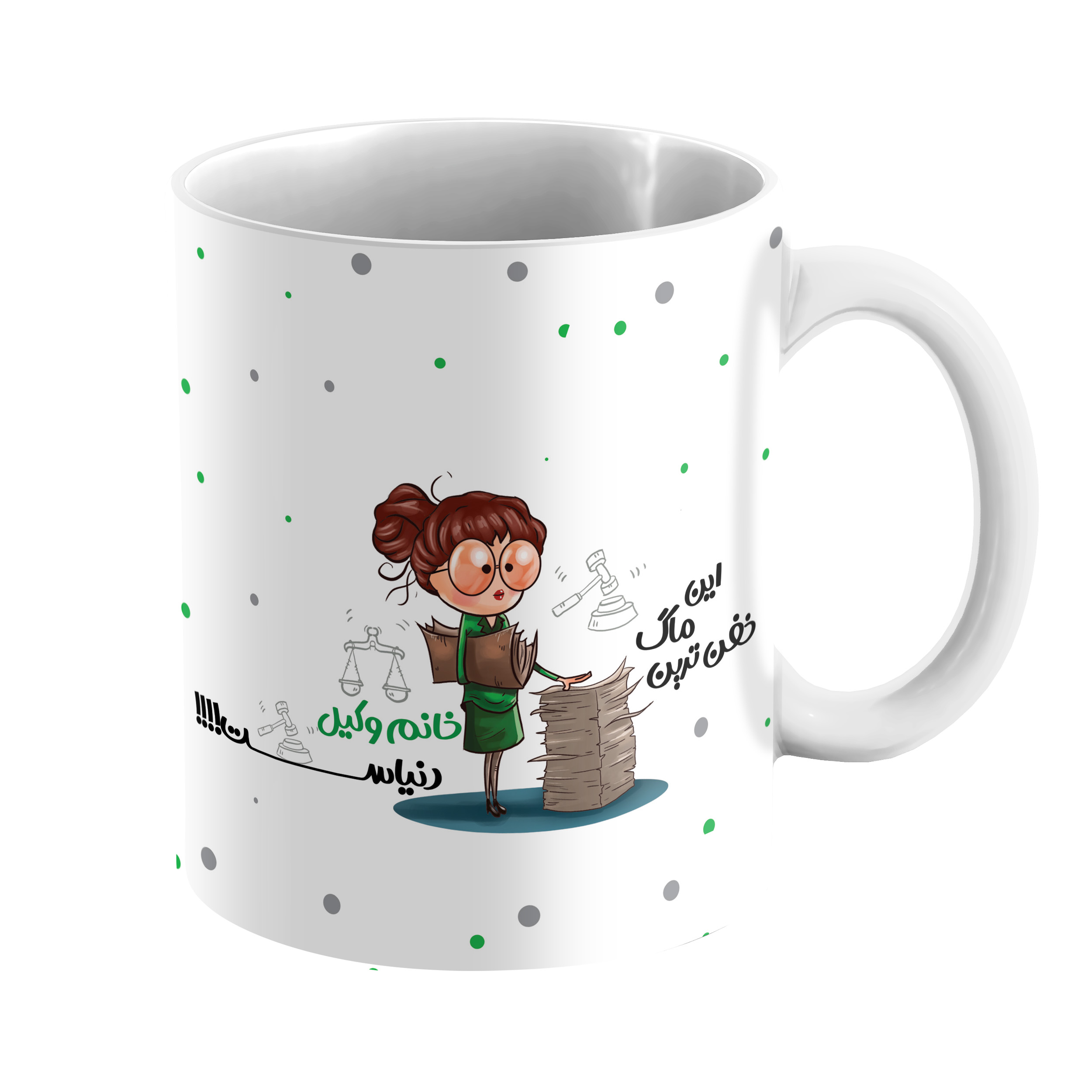 ماگ مدل سرامیکی طرح دختر