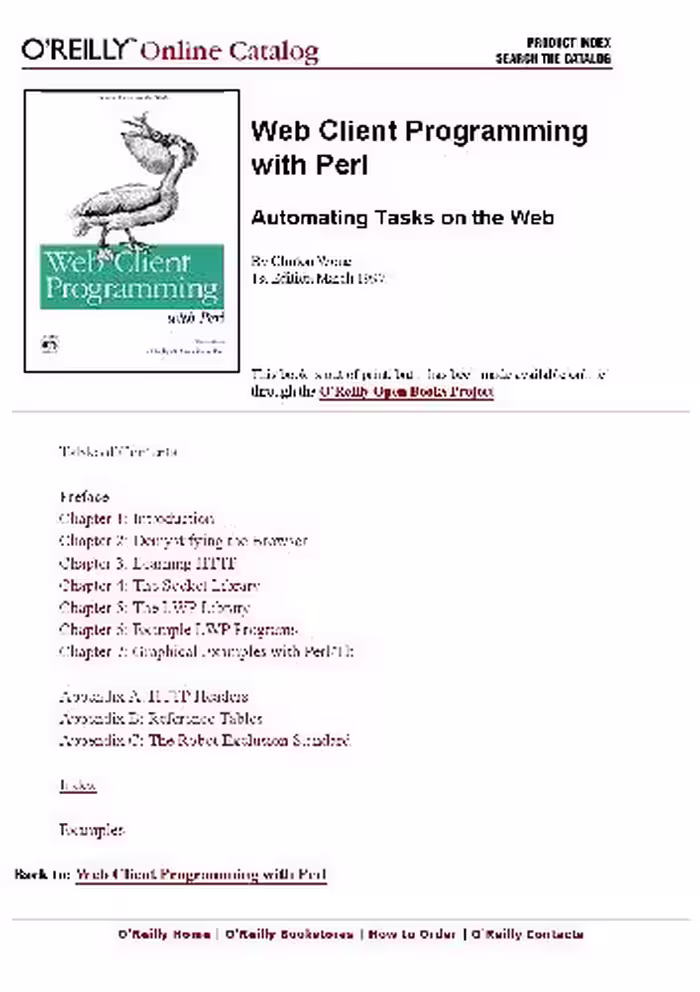 خرید و دانلود نسخه کامل کتاب Web-Client Programming with PERL