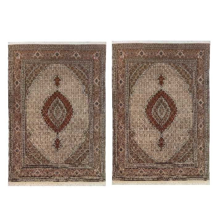 فرش دستباف شش متری طرح ماهی مدل KH یک جفت