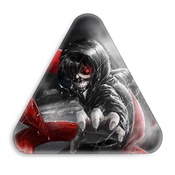 پیکسل خندالو طرح کانکی کن انیمه توکیو غول مدل مثلثی کد 11906