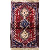 فرش دستبافت یک متری طرح لوزی کد AA369