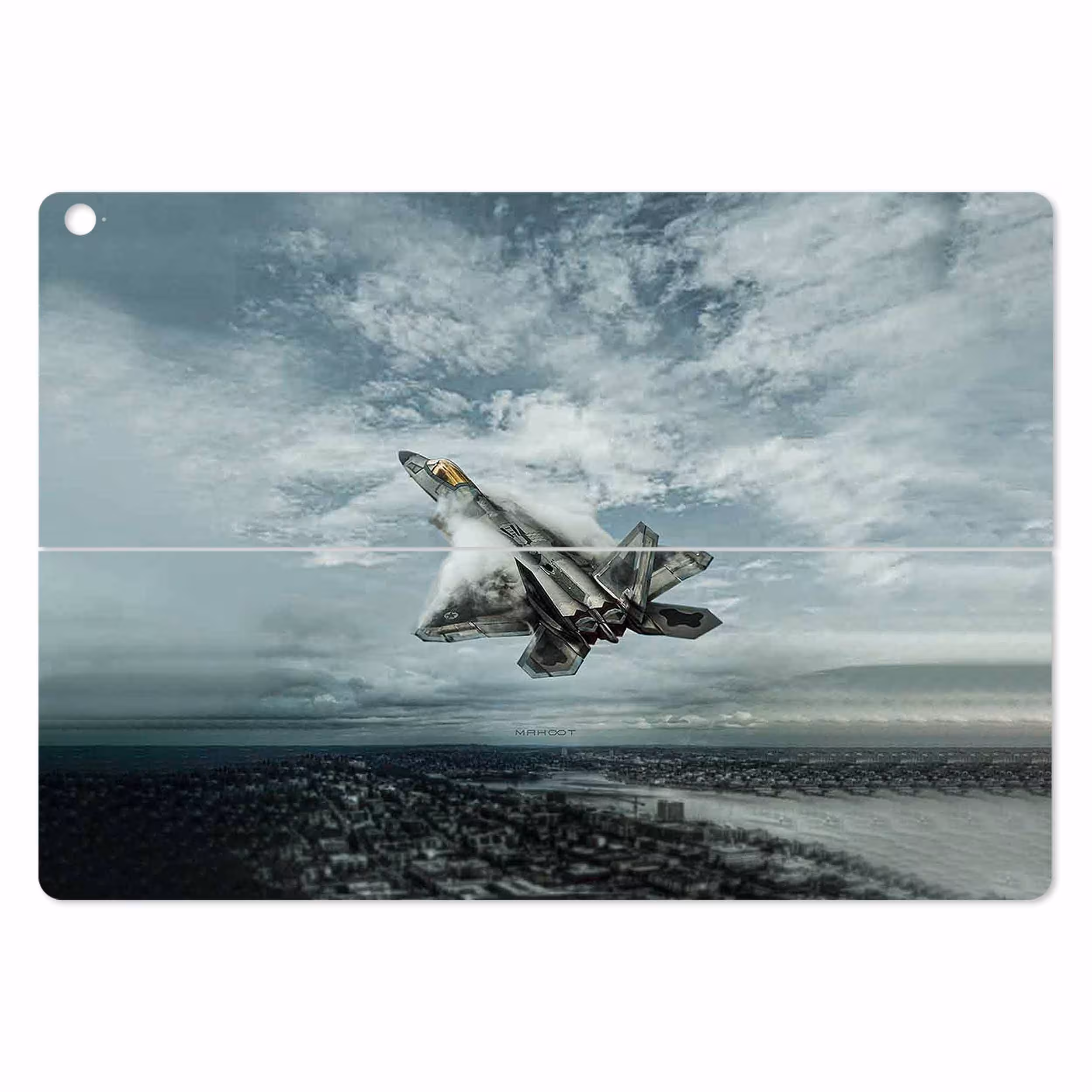 برچسب پوششی ماهوت مدل F-22 Raptor مناسب برای تبلت ایسوس Transformer 3 Pro 2016