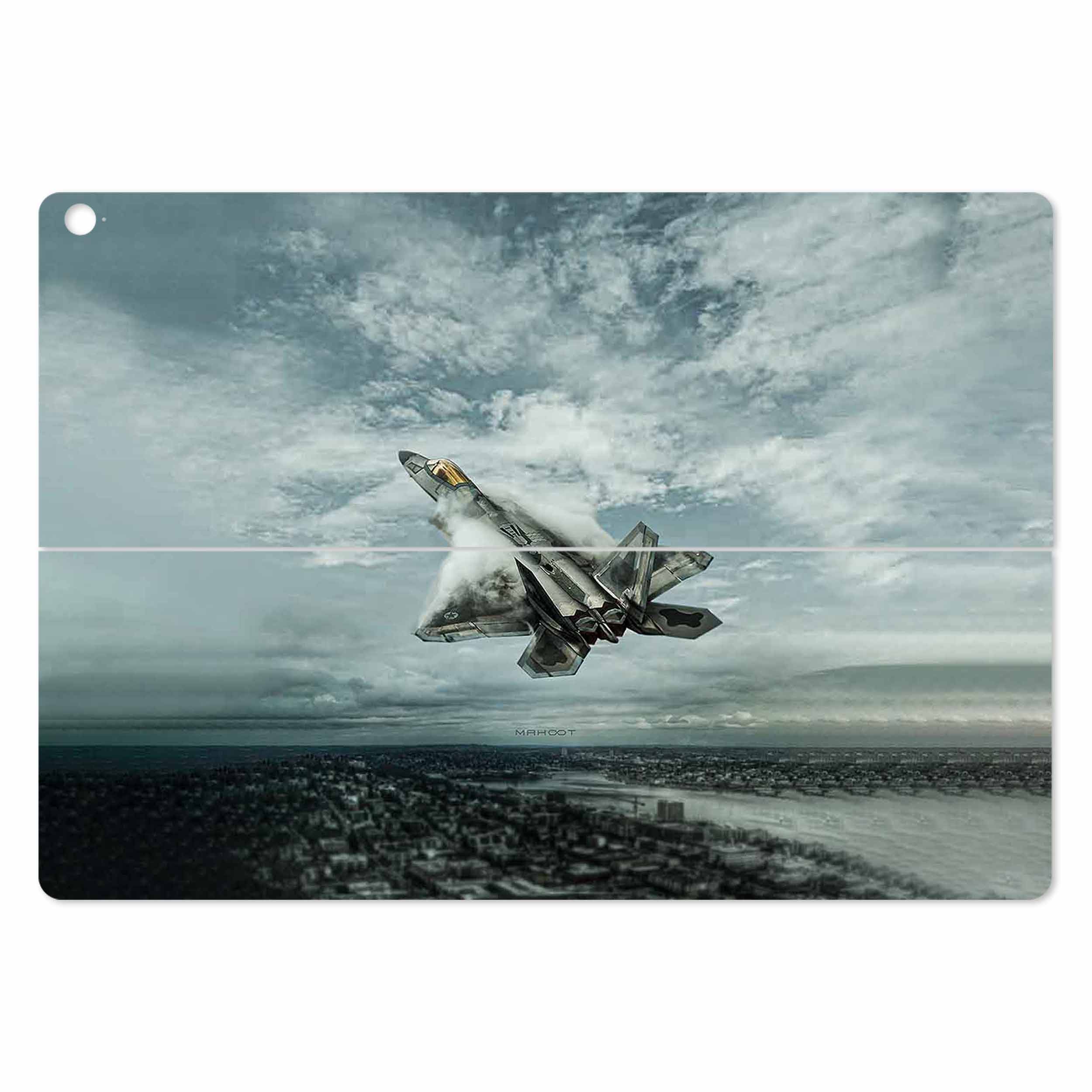 برچسب پوششی ماهوت مدل F-22 Raptor مناسب برای تبلت ایسوس Transformer 3 Pro 2016