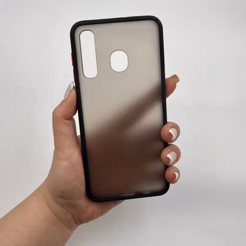 قاب گوشی Galaxy A10 سامسونگ نیمه مات مشکی ساده کد 24559