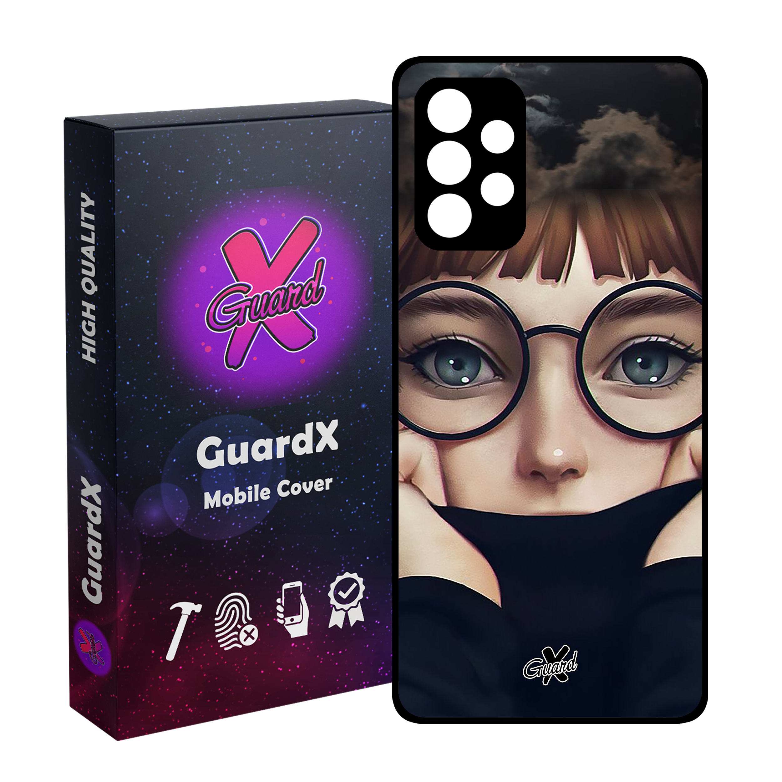 کاور گارد ایکس طرح Girl مدل Glass10040 مناسب برای گوشی موبایل سامسونگ Galaxy A53