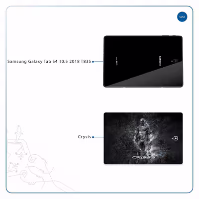 برچسب پوششی ماهوت مدل Crysis مناسب برای تبلت سامسونگ Galaxy Tab S4 10.5 2018 T835